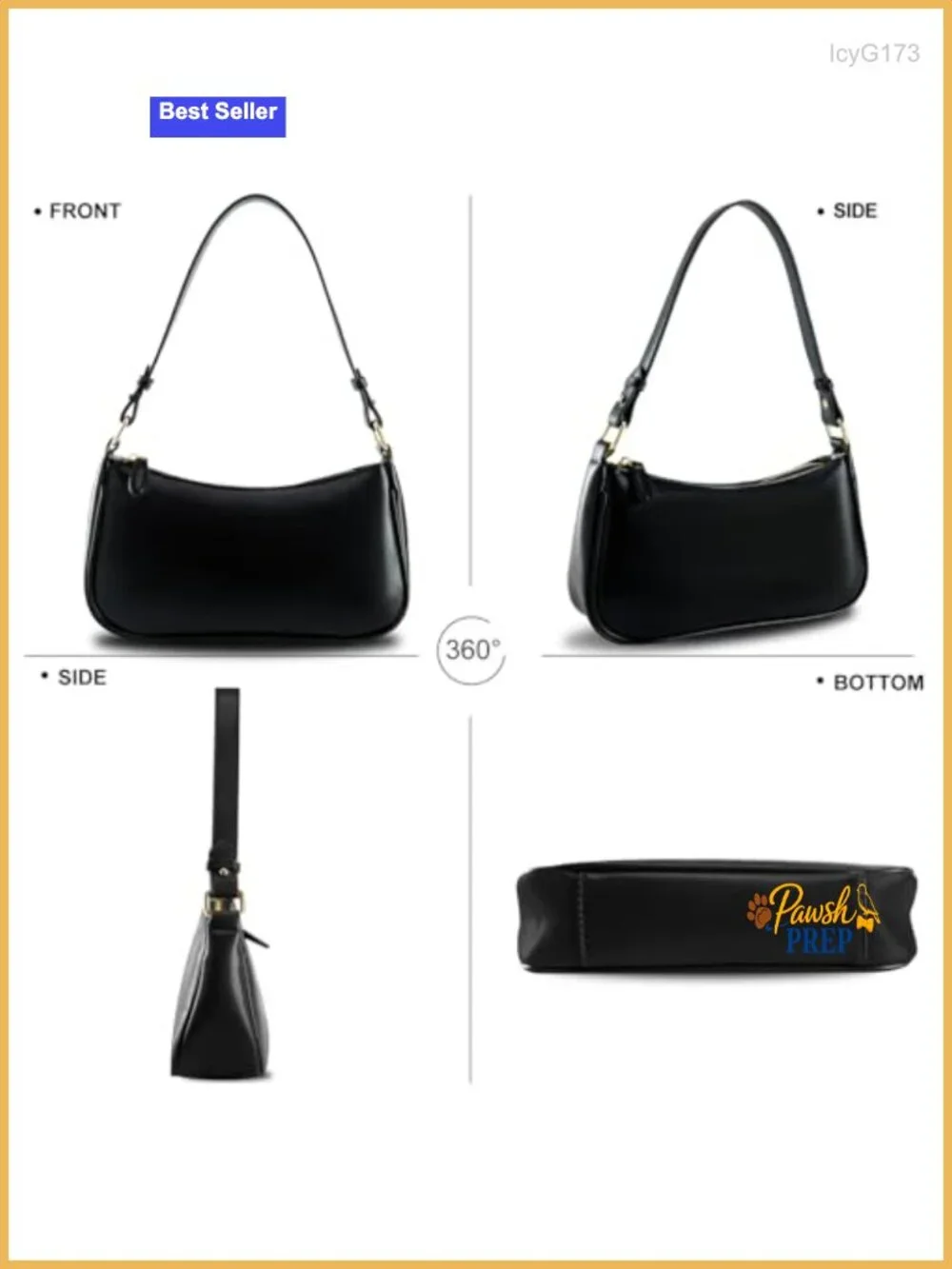 Women's Vegan Leather Hobo Shoulder Bag, Retro Tote Handbag with 2 Removable